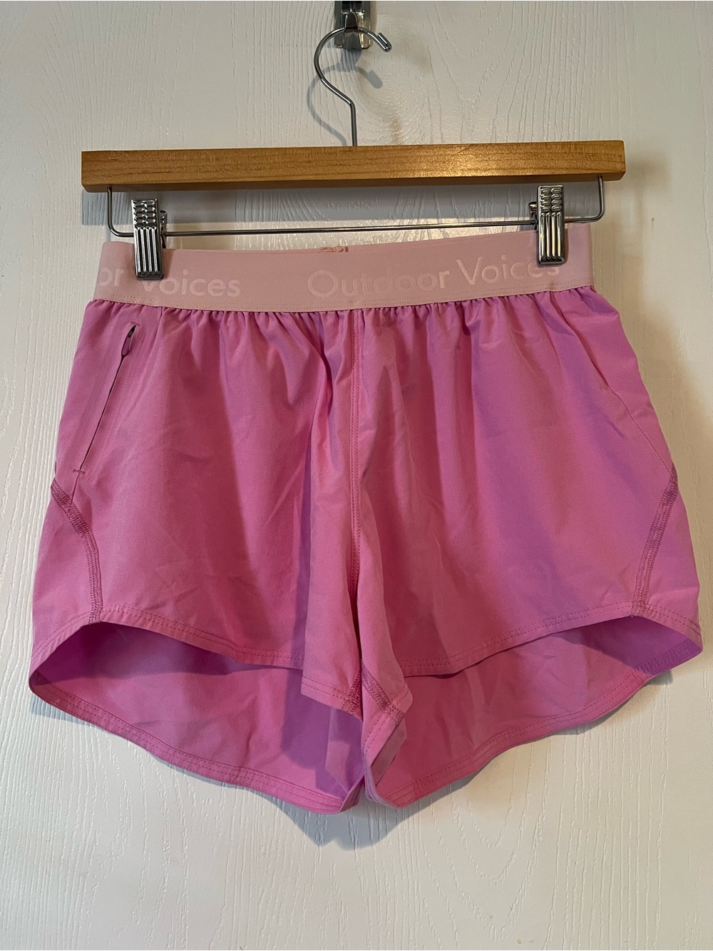 Outdoor Voices Pink Flow Running Shorts Women Sz Small